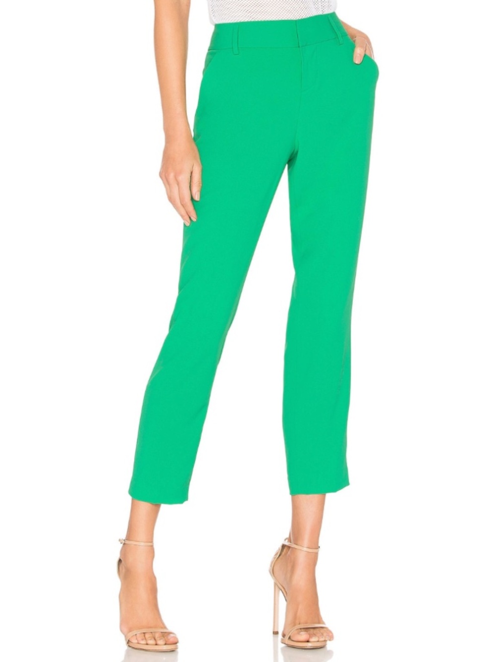 Alice + Olivia Stacey Pants in Mint Kelly